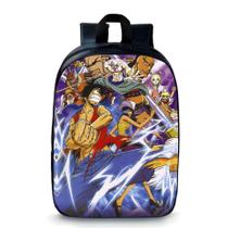 Mochila pequena pré escolar creche infantil anime one piece