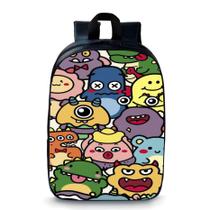 Mochila pequena pré escolar infantil anime animais coloridos