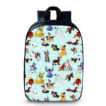 Mochila pequena pré escolar infantil anime cachorros,stitch