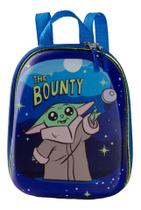 Mochila Pequena Star Wars Grogu Azul Verde Maxtoy 3861
