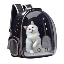 Mochila Pet Azul Panorâmica Astronauta Cachorro Gato Cão - Estoquee