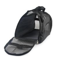Mochila Pet Bolsa Transporte Cachorro Gato Canguru Caes Dobravel Mala Viagem Aviao Carro Preta