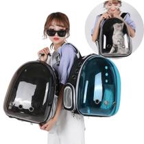 Mochila Pet Bolsa Visão Panorâmica Astronauta Gato Cachorro - bbless