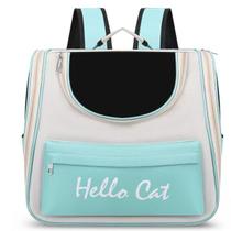 Mochila Pet C/ Tela De Ventilação P/ Viagem Lovely Vibe cor:verde