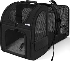 Mochila Pet Carrier Pecute expansível para cães e gatos de 8 kg