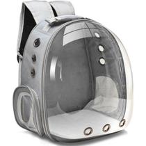 Mochila Pet De Transporte Visão 360 Panoramica Gato Cão Preto Mochila Pet De Transporte Visão 360 Panoramica Gato Cão Preto