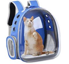 Mochila Pet Para Transporte De Cães E Gatos Visão Panorâmica