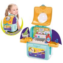 Mochila Pet Shop Care 2 Em 1 Cachorro Branco - F0058-1 FUN