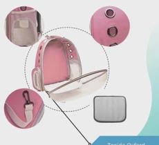 Mochila Pet Transporte Cães Gato Visão 360 Panorâmica para sua viagem ficar melhor seus pert.