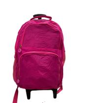 Mochila pink de rodinha