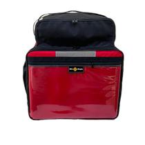 Mochila Pizza 45L Com Bolsão Vermelho Com Caixa Laminada