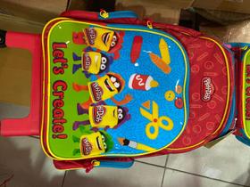 Mochila play doh com rodinhas Mochila play doh com rodinhas