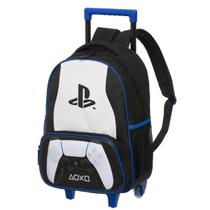 Mochila Playstation Rodinhas Infantil Carrinho Escolar Menino Masculina PS5 Original