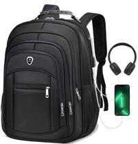 Mochila Poliéster Grande Impermeável 17 Notebook