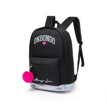 Mochila Poliéster Preta 43x30x15cm 19,5L Notebook 15,6 400g