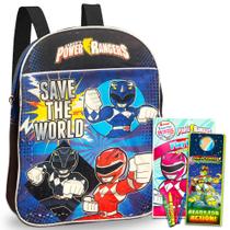 Mochila Power Rangers Preschool Boys com adesivos e cores