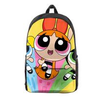 Mochila Powerpuff Girls Bubbles Cartoon Kids School 26x15x44cm
