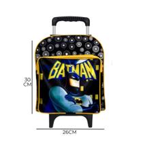 Mochila Pré Escolar Com Rodinhas Para Menino Bolsa Infantil Masculina C/ Bolso Frontal