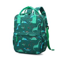 Mochila pré-escolar KingCheer Cute Green Dinosaur 30cm