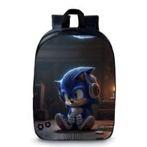 Mochila Pré Escolar Pequena Infantil Creche Super Sonic Novidade 291 Mochila Pré Escolar Pequena Infantil Creche Super Sonic Novidade 291