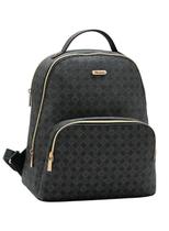 Mochila Preta Elemento Gráfico Casual - Chenson Original