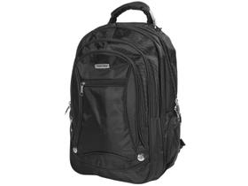 Mochila Preta Executiva Masculina Notebook 18" Reforçada Alça Cabo de Aço - Toronto - Convoy