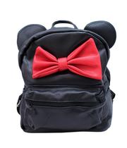 Mochila Preta Laço Minnie 30x13x26cm Disney Mochila Preta Laço Minnie 30x13x26cm Disney