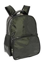 Mochila Preta LS Em Glitter Com 4 Divisões - MO3187