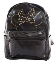 Mochila Preta Minnie Laço Spike Disney
