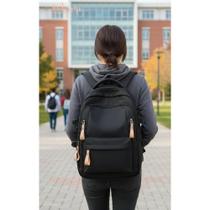 Mochila Preta Notebook 15.6" Espaçosa & Resistente