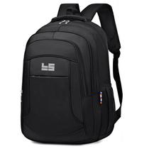 Mochila Preta Notebook Multifuncional Unissex Resistente Lisa