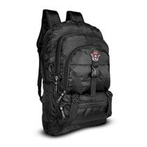 Mochila Preta Reforçada Masculina Bolsa Muchila Grande Mochila Preta Reforçada Masculina Bolsa Muchila Grande