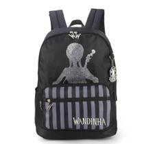 Mochila preto wandinha addams luxcel