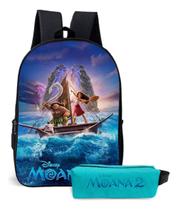 Mochila Princesa Dos Mares Encantado Kit Completo Com Estojo