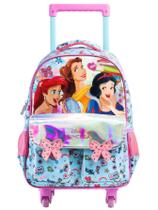Mochila Princesas 4 Rodas Costas Luxo 14808 Original Disney