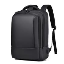 Mochila PU para laptop impermeável Travel Commuter Masculina Preta