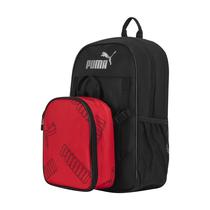 Mochila PUMA Combo Estojo de Lanche Colony Vermelho Preto Médio