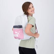 Mochila Puma Phase Colorblock Cinza e Rosa