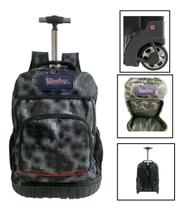 Mochila Puxador Alumínio Trolley Urban Jovem Rodinhas Tam G Preto Mochila Puxador Alumínio Trolley Urban Jovem Rodinhas Tam G Preto