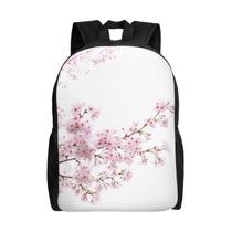 Mochila QQLADY Cherry Blossoms Tree impermeável para laptop de 15,6"