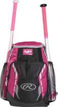 Mochila Rawlings R400 Baseball Gear Bag 41x30x19 cm rosa Mochila Rawlings R400 Baseball Gear Bag 41x30x19 cm rosa