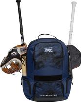 Mochila Rawlings Série Gamer para Baseball e Softball Azul Marinho Mochila Rawlings Série Gamer para Baseball e Softball Azul Marinho