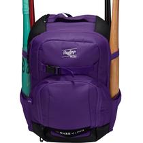 Mochila Rawlings THE JOURNEY para Baseball e Softball Roxa