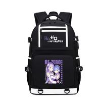 Mochila Re: Zero Starting Life in Another World Ram Cartoo Mochila Re: Zero Starting Life in Another World Ram Cartoo