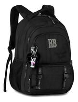 Mochila Rebecca Bonbon Bolsa Escolar Feminina Cores Cor Preto ref: 27006