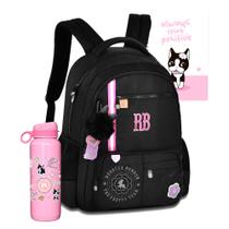 Mochila Rebecca Bonbon Escolar Meninas Costas Garrafa Nylon Mochila Rebecca Bonbon Escolar Meninas Costas Garrafa Nylon