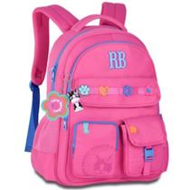 Mochila Rebecca Bonbon Original Juvenil Feminina 17' Com Chaveiro Love Rosa RB26232