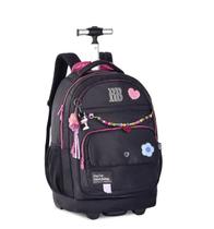 Mochila Rebecca Bonbon Preta De Rodinhas Original Grande Mochila Rebecca Bonbon Preta De Rodinhas Original Grande