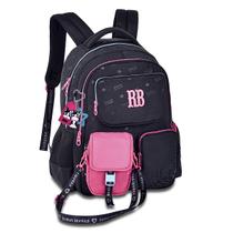 Mochila Rebecca Bonbon RB Feminina Costa Menina Juvenil Cor:Preto