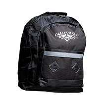 Mochila Refletiva California Racing Malote Gold Preta